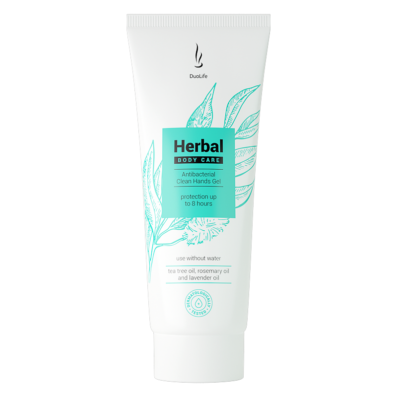 Fotografie DuoLife - Herbal antibacterial clean hands gel