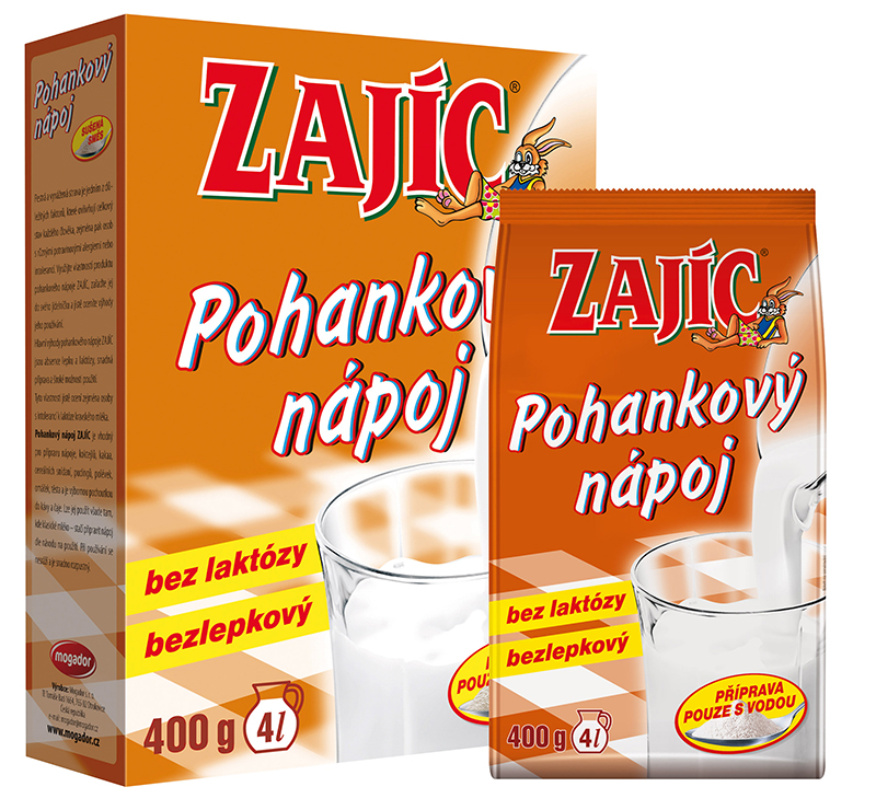 Zajíc - rostlinný nápoj mléčného charakteru druh/baleni: pohankový 400 g