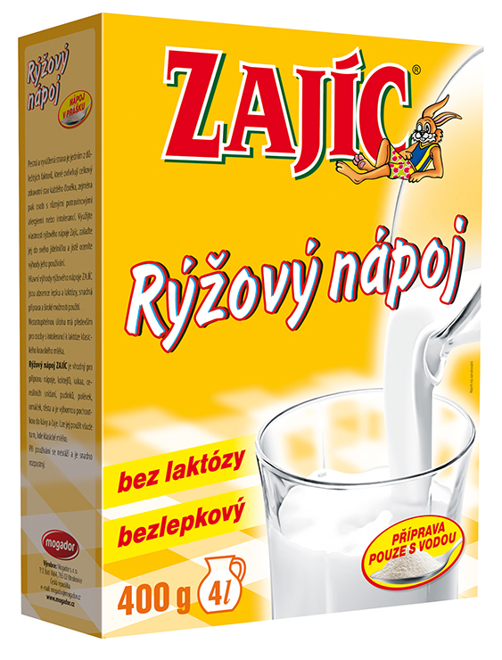 Zajíc - rostlinný nápoj mléčného charakteru druh/baleni: rýžový 400 g