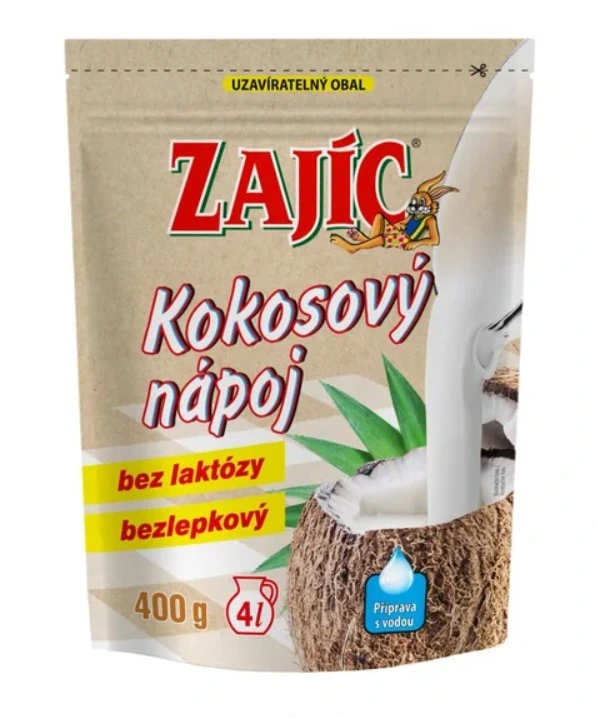 Zajíc - rostlinný nápoj mléčného charakteru - kokosový DOYPACK