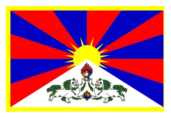 Tibetská vlajka a modlitební vlaječky velikost S M L/cm: 90x150