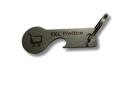 Žeton do košíku s otvírákem