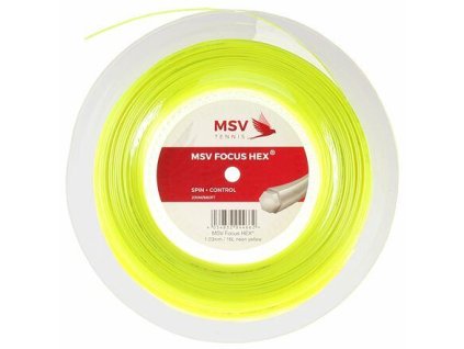 msv focus hex tenisovy vyplet 200 m zluta neon 13532362