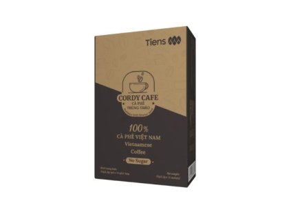 TIENS Káva s  Kordycepsem bez cukru 2,2g x15 sáčků