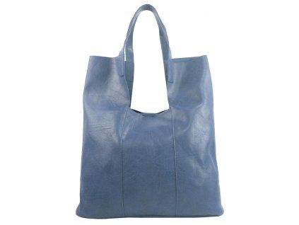 damska shopper kabelka 20238 denim modra