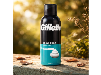 Gillette Sensitive Pena na holenie 200 ml