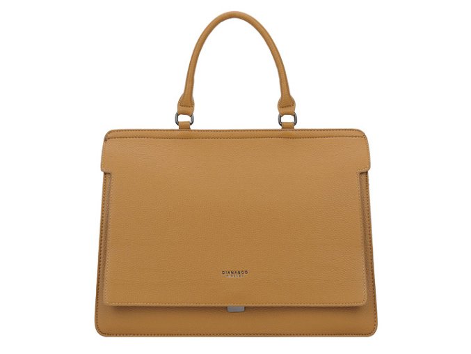 DIANA & CO Dámska aktovková taška crossbody aj do ruky horčicovo žltá