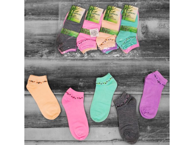 Ponožky Bambus 3 Pack Colors Ladies
