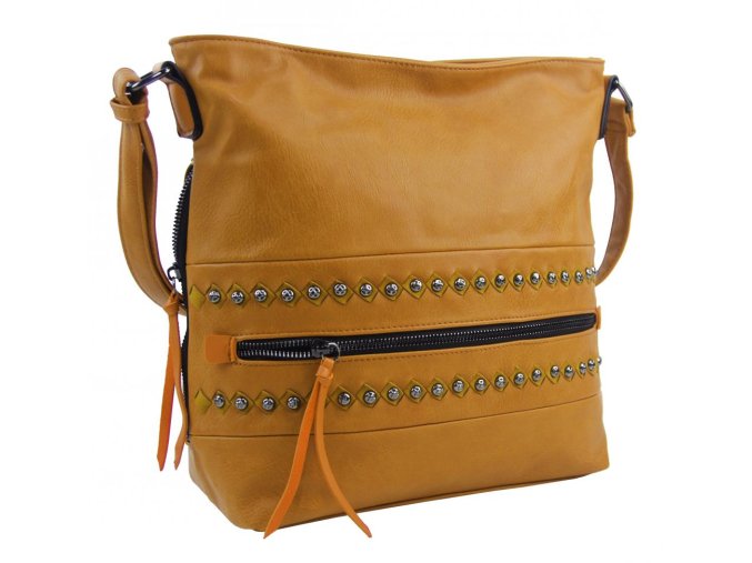 crossbody damska kabelka xh5046 zluta 2