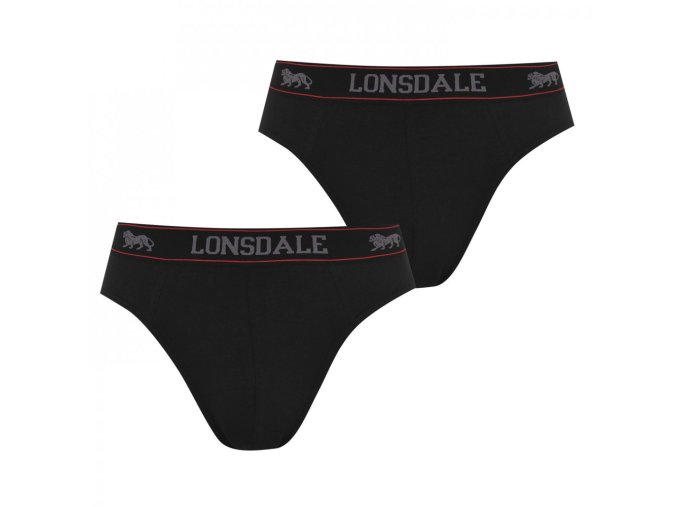 Lonsdale 2Pk Brief Mens (Veľkosť Small, Farba Čierna)