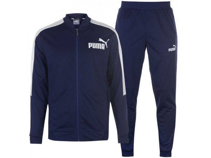 Puma Poly Pánska Tepláková Súprava Modrá (Veľkosť S, Farba Nám.modrá)