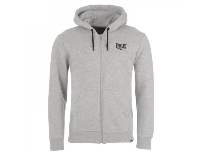 Everlast Perfektná Pánska Mikina so zipsom šedá (Veľkosť Medium, Farba šedá)