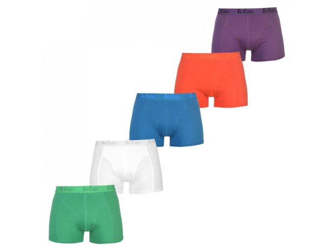 Lee Cooper Prémiové Pánske Boxerky Balenie 5ks Mix Farieb (Veľkosť S, Farba Multi)