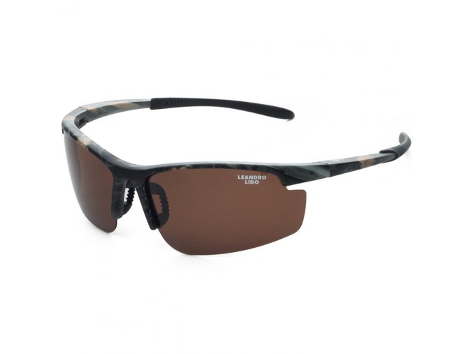 LEANDRO LIDO Power Sports slnečné okuliare camo/brown