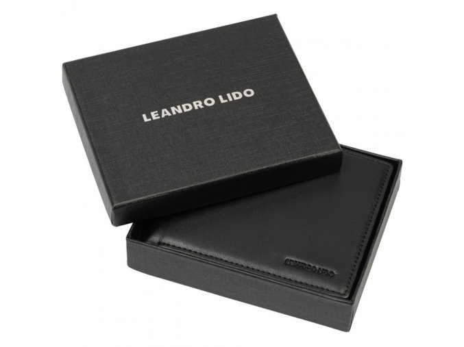 LEANDRO LIDO Klasická peňaženka čierna