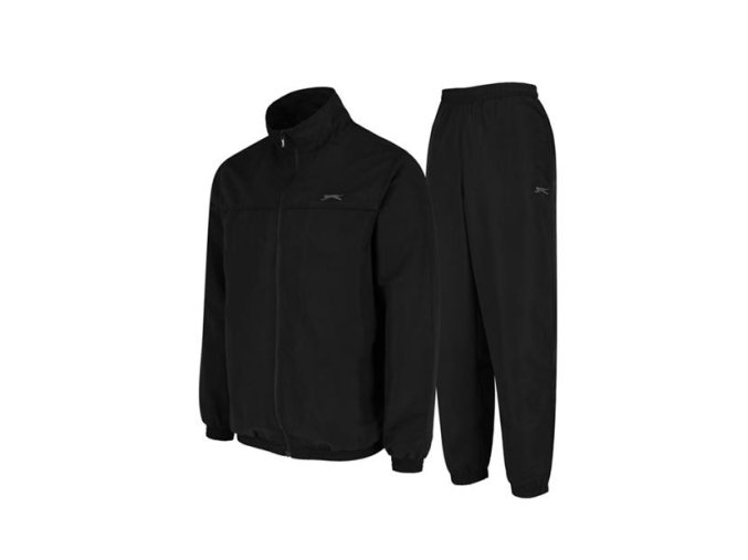 Slazenger Pánska Klasik Tepláková Súprava Čierna (Veľkosť XS, Farba Čierna)