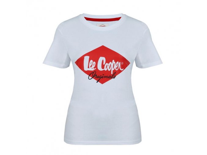 Lee Cooper Diamant Dámske Tričko Biele