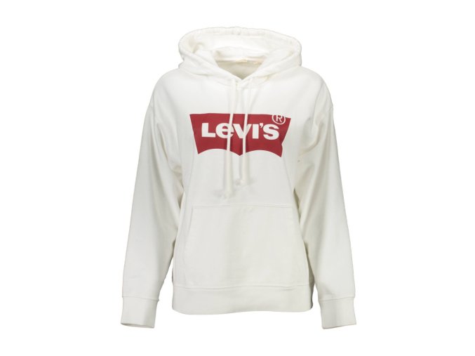LEVI'S Dámska Športová Mikina s Kapucňou Biela