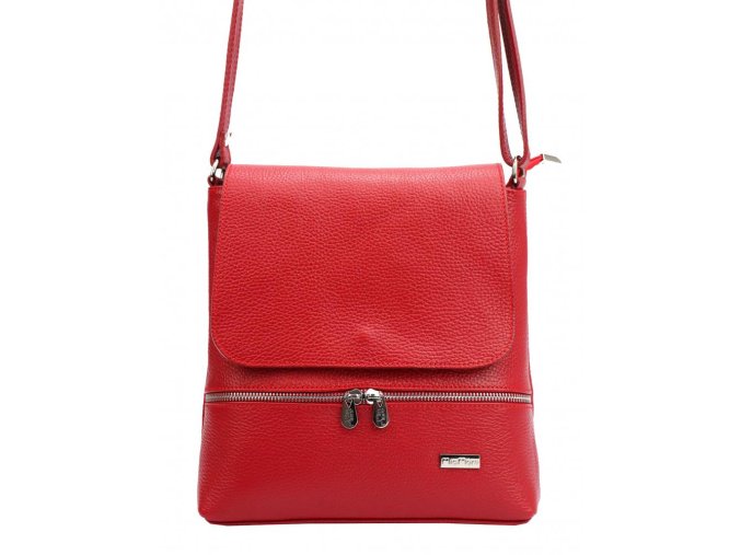 kozena damska crossbody kabelka miamore 01 023 cervena