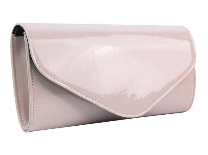 Dámska listová kabelka SP107 svetlo púdrový (jemne ružový) lak GROSSO