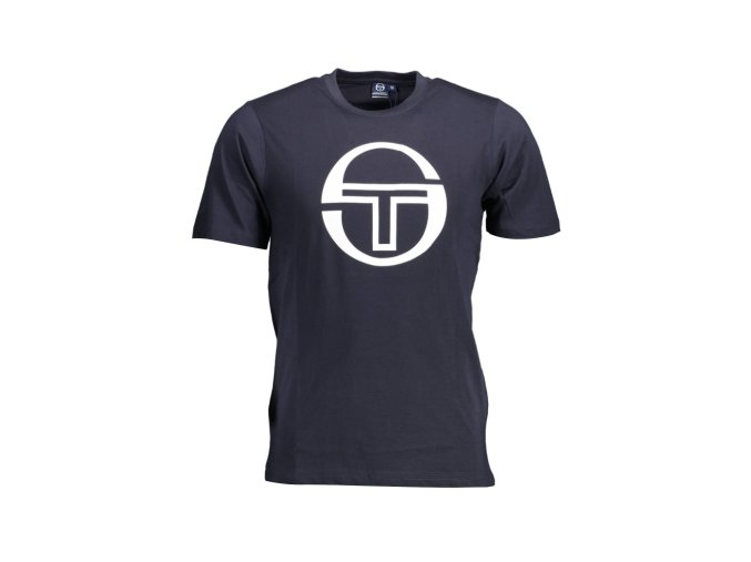 Sergio Tacchini Perfektné Pánske Tričko Krátky Rukáv Modrá