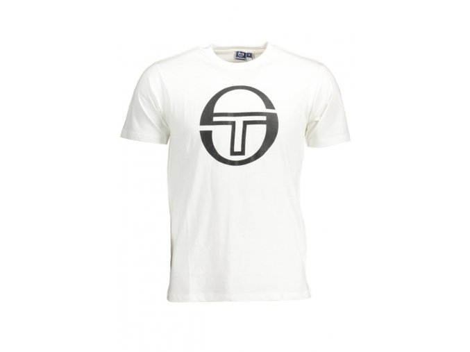 Sergio Tacchini Perfektné Pánske Tričko Krátky Rukáv Biela