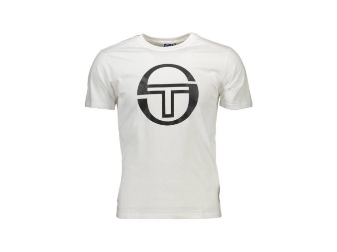 Sergio Tacchini Perfektné Pánske Tričko Krátky Rukáv Biela
