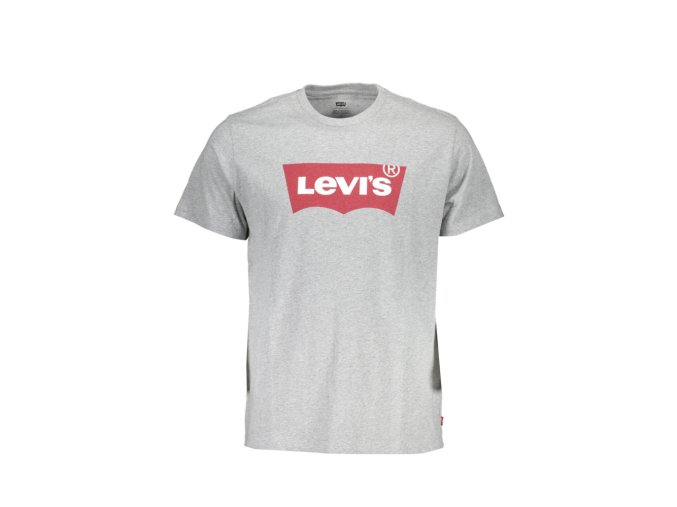 LEVI'S Perfektné Pánske Tričko Krátky Rukáv Šedá