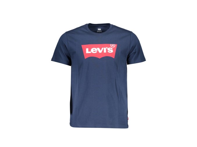 LEVI'S Perfektné Pánske Tričko Krátky Rukáv Modrá