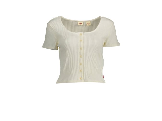 LEVI'S Perfektné Dámske Tričko Krátky Rukáv Biela (Veľkosť M, Farba Biela)