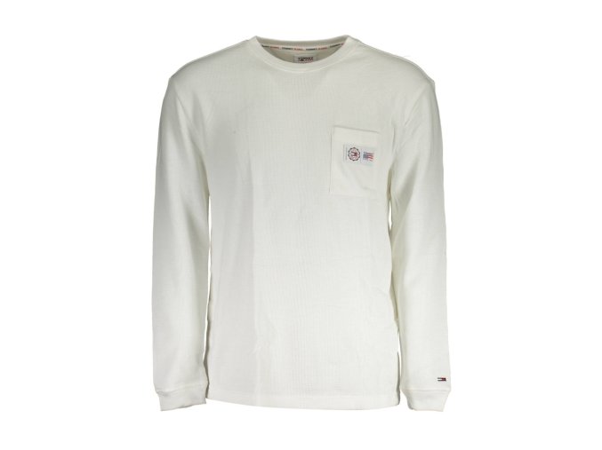 Tommy Hilfiger Štýlový Pánsky Pulóver Biela