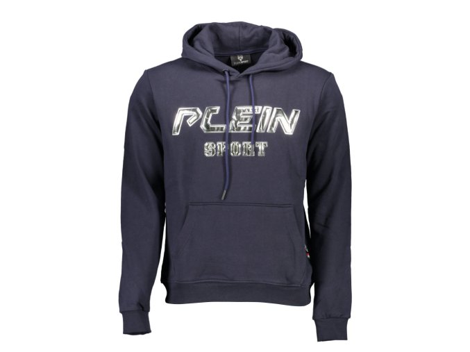 Pánska Mikina bez zipsu PLEIN SPORT Modrá (Veľkosť S, Farba modrá)