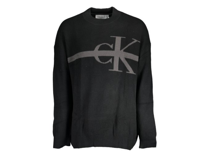 Calvin Klein Štýlový Pánsky Pulóver Čierna (Veľkosť M, Farba čierna)