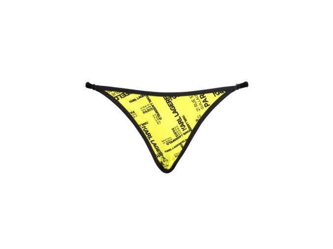 KARL LAGERFELD BEACHWEAR Perfektné Dámske Plavky Spodný diel Žltá (Veľkosť XS, Farba žltá)