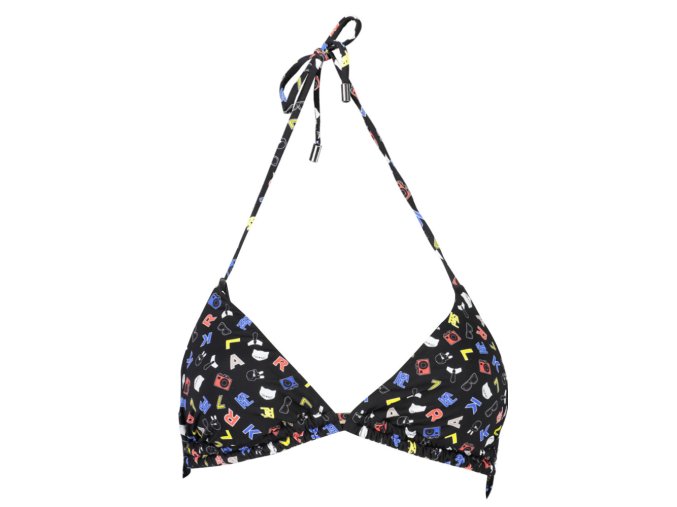 KARL LAGERFELD BEACHWEAR Perfektné Dámske Plavky Vrchný diel Čierna (Veľkosť XS, Farba čierna)