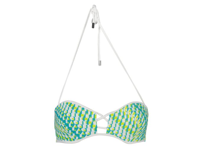 KARL LAGERFELD BEACHWEAR Perfektné Dámske Plavky Vrchný diel Zelená (Veľkosť XS, Farba zelená)