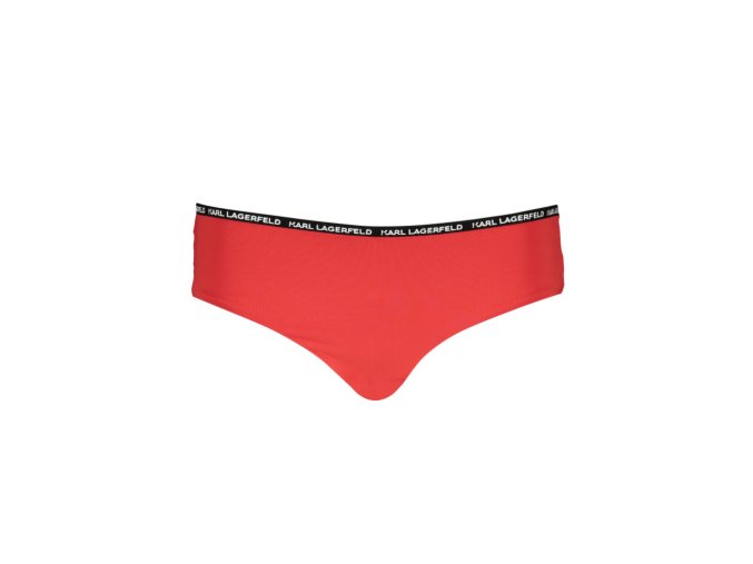KARL LAGERFELD BEACHWEAR Perfektné Dámske Plavky Spodný diel Červená (Veľkosť XS, Farba červená)