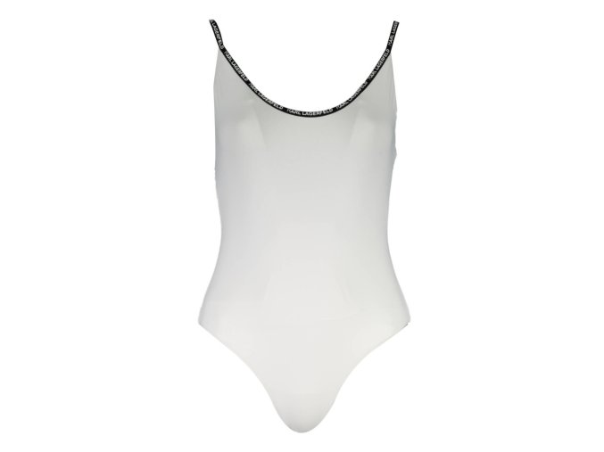KARL LAGERFELD BEACHWEAR Perfektné Dámske Jednodielne Plavky Biela (Veľkosť XS, Farba Biela)