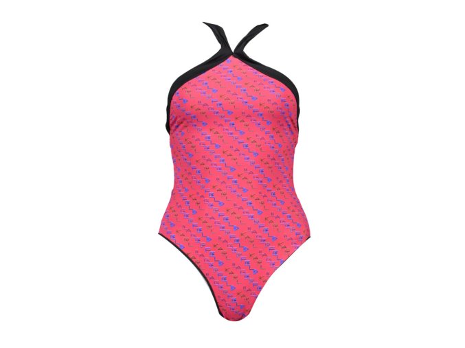 KARL LAGERFELD BEACHWEAR Perfektné Dámske Jednodielne Plavky červená (Veľkosť XS, Farba červená)