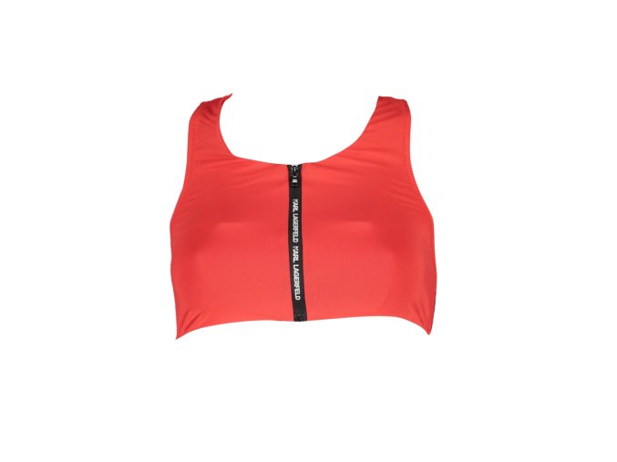 KARL LAGERFELD BEACHWEAR Perfektné Dámske Plavky Vrchný diel Červená (Veľkosť XS, Farba červená)