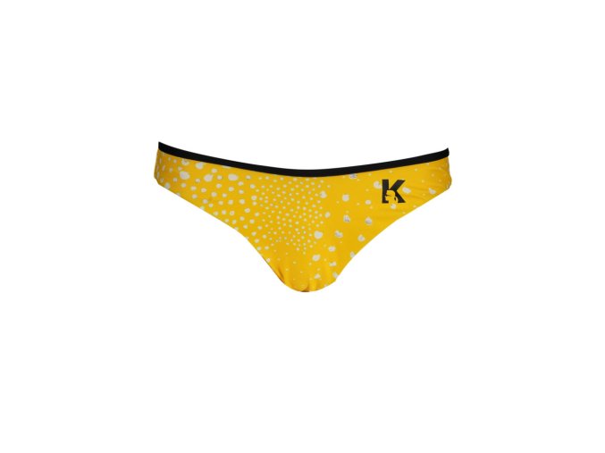 KARL LAGERFELD BEACHWEAR Perfektné Dámske Plavky Spodný diel Žltá (Veľkosť S, Farba žltá)