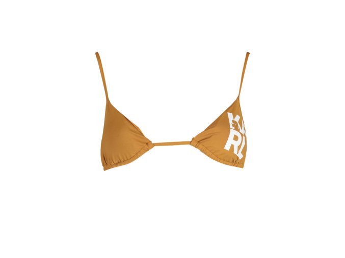 KARL LAGERFELD BEACHWEAR Perfektné Dámske Plavky Vrchný diel Hnedá (Veľkosť XS, Farba Hnedá)