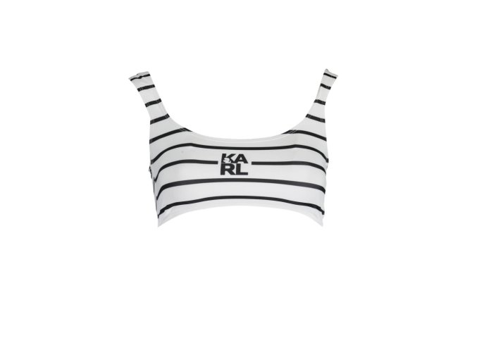 KARL LAGERFELD BEACHWEAR Perfektné Dámske Plavky Vrchný diel Biela (Veľkosť XS, Farba Biela)