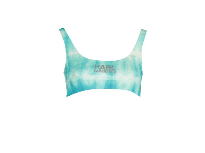 KARL LAGERFELD BEACHWEAR Perfektné Dámske Plavky Vrchný diel Svetlo modrá (Veľkosť XS, Farba modrá)