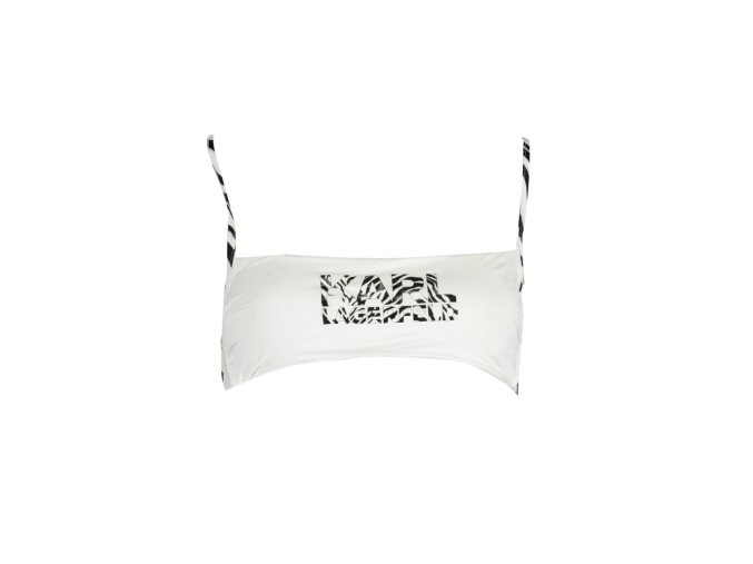 KARL LAGERFELD BEACHWEAR Perfektné Dámske Plavky Vrchný diel Biela (Veľkosť XS, Farba Biela)