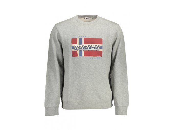 Napapijri Perfektná Pánska Mikina Šedá (Veľkosť 2XL, Farba šedá)