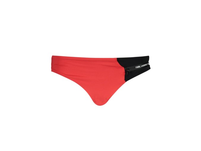 KARL LAGERFELD BEACHWEAR Perfektné Dámske Plavky Spodný diel Červená (Veľkosť XS, Farba červená)