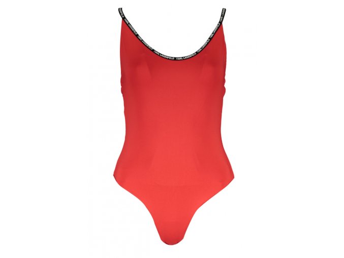 KARL LAGERFELD BEACHWEAR Perfektné Dámske Jednodielne Plavky Červená
