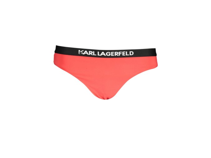 KARL LAGERFELD BEACHWEAR Perfektné Dámske Plavky Spodný diel Červená (Veľkosť S, Farba červená)