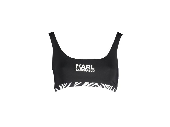 KARL LAGERFELD BEACHWEAR Perfektné Dámske Plavky Vrchný diel Čierna (Veľkosť XS, Farba čierna)
